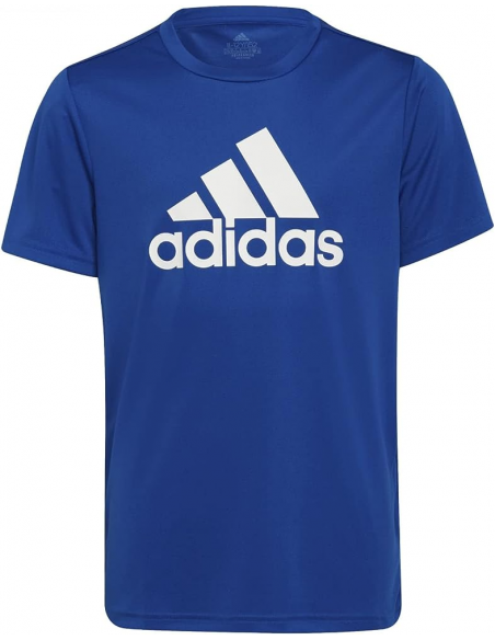 Camiseta Adidas Logo Algodón Azul