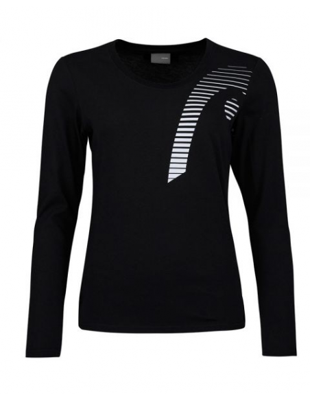 CLUB LINDA LS WOMEN BLACK T-SHIRT