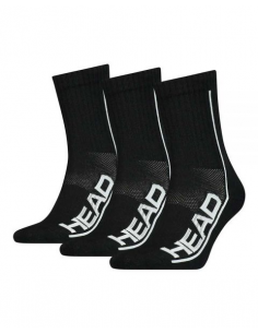HEAD CALCETINES NEGRO 3PP
