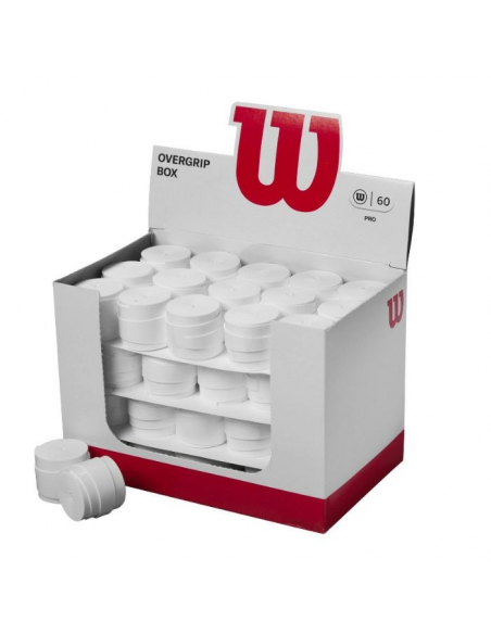 TAMBOR 60 Overgrip de padel WILSON LISOS PRO BLANCOS
