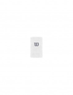 Muñequera Wilson Wristband Extradoble Blanco