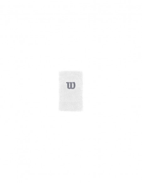 Muñequera Wilson Wristband Extradoble Blanco