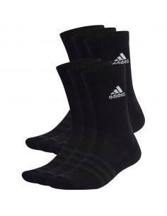 Calcetín Adidas Negro Blanco 6P