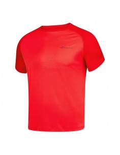 Camiseta Babolat Play Crew Tomato Rojo