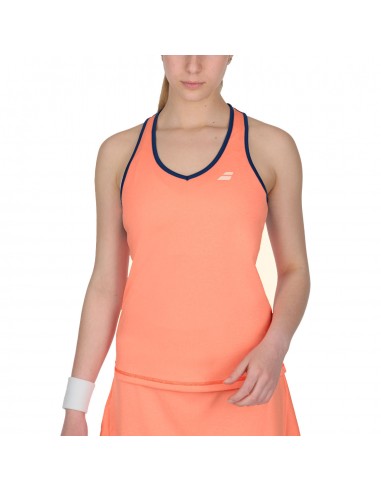 Camiseta Babolat Play Tonk Top Women Fluo Strike/State Blue