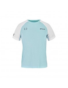 Camiseta Babolat Crew Neck Lebron Blanco Azul