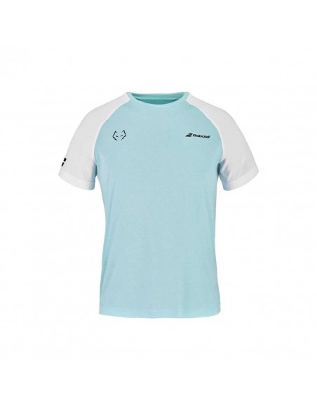 Camiseta Babolat Crew Neck Lebron Blanco Azul