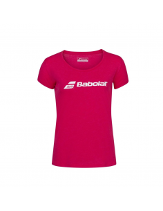 Camiseta Babolat Exercise Tee W Rojo Rosa
