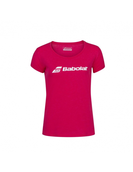 Camiseta Babolat Exercise Tee W Rojo Rosa