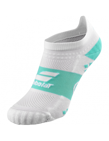 Calcetín Babolat Tobillero Blanco - Turquesa 2025