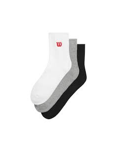 Calcetines Wilson 3 Pack Blanco/Negro Comprar
