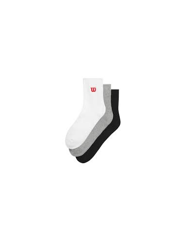 Calcetines Wilson 3 Pack Blanco/Negro Comprar