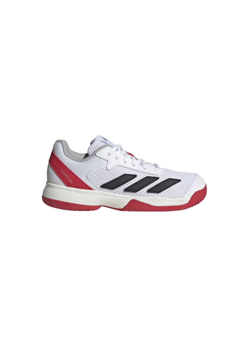 Zapatillas Adidas Courtflash K Tennis Kids Blanco/Negro