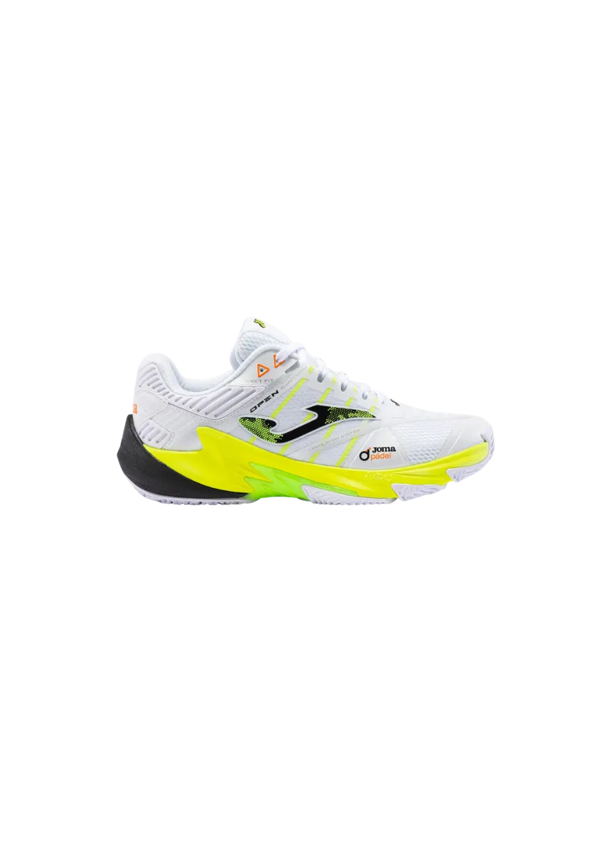 Zapatillas JOMA Open Men 2402 White Lemon Fluor